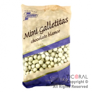 MINI GALLETITA CHOCO BLANCO X 1KG x 1 ARGENFRUT